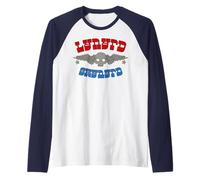 Lynyrd Skynyrd Logo crâne ailé rétro années 60 70 Rock Classique Manche Raglan