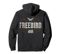 Lynyrd Skynyrd Logo Free Bird Lyrics Classic Rock Retro années 70 Sweat à Capuche