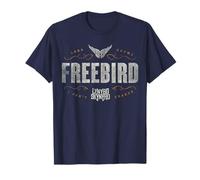 Lynyrd Skynyrd Logo Free Bird Lyrics Classic Rock Retro années 70 T-Shirt