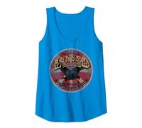 Lynyrd Skynyrd Original Southern Rock Country Vintage années 70 Débardeur, Femme, Saphir, L