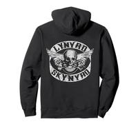 Lynyrd Skynyrd Patch Biker Skull Bones Vintage Classic Rock Sweat à Capuche