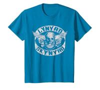 Lynyrd Skynyrd Patch Biker Skull Bones Vintage Classic Rock T-Shirt