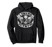 Lynyrd Skynyrd Patch Biker Skull Bones Vintage Rock Classics Sweat à Capuche