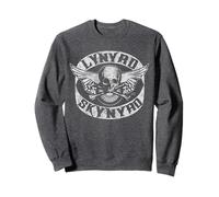 Lynyrd Skynyrd Patch Biker Skull Bones Vintage Rock Classics Sweatshirt