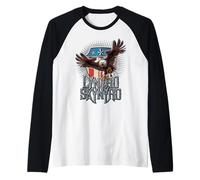 Lynyrd Skynyrd Pick Em Up Eagle Free Bird Stars Stripes Rock Manche Raglan