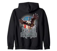 Lynyrd Skynyrd Pick Em Up Eagle Free Bird Stars Stripes Rock Sweat à Capuche