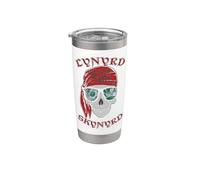Lynyrd Skynyrd Pochoir Crâne Simple Man Pirate Retro Rock Gobelet isotherme en acier inoxydable double paroi