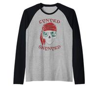 Lynyrd Skynyrd Pochoir Crâne Simple Man Pirate Retro Rock Manche Raglan