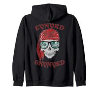 Lynyrd Skynyrd Pochoir Crâne Simple Man Rock Retro Pirate Sweat à Capuche