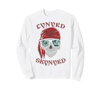 Lynyrd Skynyrd Pochoir Crâne Simple Man Rock Retro Pirate Sweatshirt