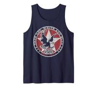 Lynyrd Skynyrd Red White and Blue Eagle Stars Retro Rock années 70 Débardeur