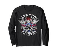 Lynyrd Skynyrd Simple Man Southern Rock N Roll Vintage Biker Manche Longue