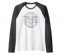 Lynyrd Skynyrd Southern Rock Chapeau Logo Argent 70s Biker Rock Manche Raglan