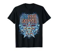 Lynyrd Skynyrd Steer Drapeau USA Southern Rock Retro années 80 T-Shirt