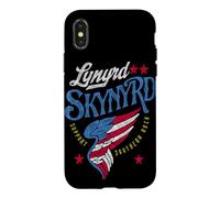 Lynyrd Skynyrd Support Southern Rock Wing Stars Drapeau rayé Coque pour iPhone X/XS