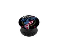 Lynyrd Skynyrd Support Southern Rock Wing Stars Drapeau rayé PopSockets PopGrip Adhésif