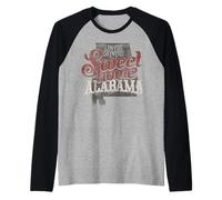 Lynyrd Skynyrd Sweet Home Alabama Logo Classic Rock Vintage Manche Raglan