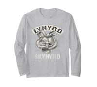 Lynyrd Skynyrd Tatouage Serpent crâne années 70 Rock Biker Art Cadeaux Manche Longue