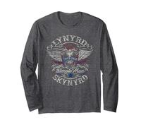 Lynyrd Skynyrd Tour 2012 Simple Man Vintage Cadeaux Design Manche Longue, Unisexe pour Adultes, Chiné Foncé, S