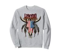 Lynyrd Skynyrd USA Skull Biker Steer Southern Rock Cadeaux Sweatshirt