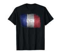 Lyon | France drapeau français tricolore vintage souvenir T-Shirt