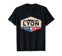 Lyon France Paysage urbain Voyage et patrimoine français T-Shirt