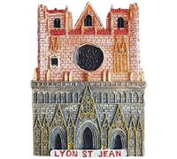 Lyon Préfecture France Aimant de réfrigérateur 3D Souvenir de voyage Décoration de réfrigérateur Autocollant magnétique Craft Collection