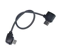LYONGTECH Câble de télécommande Micro AB vers USB C 30 cm pour DJI Mavic Mini SE, Mavic 2 Pro Zoom, Mavic Air/Pro Platinum, câble d'extension de données de téléphone de tablette (connecteur de type C)