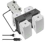 LYONGTECH Chargeur de Batterie Mural Voiture pour Drone DJI Air 2S, Mavic Air 2, 5 en 1 Station de Recharge Hub Accessoires