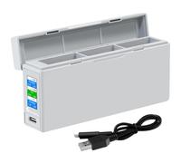 LYONGTECH LCD Chargeur de Batterie pour GoPro HERO12 11 10 9,Three Battery Charger for Enduro Batteries Accessoire