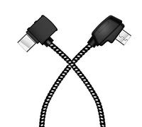 LYONGTECH Micro AB vers USB C 20,7 cm/8,14" Câble de télécommande pour DJI Mini SE, Mavic Mini, Mavic 2 Pro Zoom/Mavic Air/Mavic Pro Platinum, câble d'extension de données pour tablette téléphone