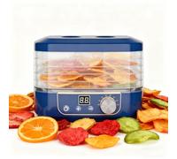 Lyophilisateur alimentaire à 5 couches, déshydrateur alimentaire électrique, circulation d'air chaud à 360 °, contrôle de la température 35-70 °C, pour fruits, viandes et légumes