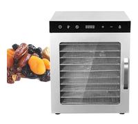 Lyophilisateur Commercial 1000 W, Déshydrateur Alimentaire 10/12 Couches, Minuterie : 0-24 H, Température : 86-194℉, Machine De Séchage électrique De Fruits Pour Légumes, Viande, Fruits De Mer,12Layer