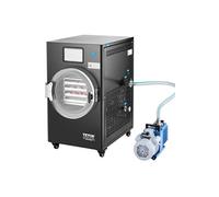 VEVOR Lyophilisateur sous Vide 4-6 kg/Lot, Machine de Lyophilisation Alimentaire à 4 Couches, Pompe à Vide, Minuterie et Contrôle de la Température Réglable, pour Fruits, Légumes, Viande, Noir