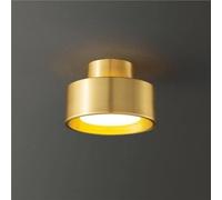 LYOUAE Spot LED rond plafond laiton massif style nordique minimaliste fixation murale plafond