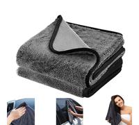 Lyoveu Miro France Chiffon,Microfibre Car Cleaning Cloths,Absorbent Highly Car Washing Cloths for Drying Cleaning Grey 40X60CM,for Car and Home Polishing Washing and Detailing