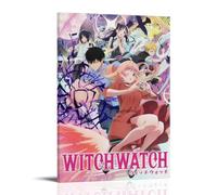 LYOZYMX Poster sur toile de dessin animé classique avec cadre pour chambre à coucher, motif montre de sorcière, 30 x 45 cm