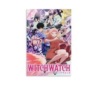 LYOZYMX Poster sur toile de dessin animé classique - Décoration murale pour chambre à coucher - 40 x 60 cm - Style montre de sorcière