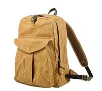 LYP-DEINEOMGS Sac à Dos en Toile for Homme, Style Vintage, Style Trekking, Classique, en Toile cirée, Petit Sac à Dos for Homme, élégant, Durable, for l'école et l'extérieur(Khaki)