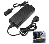 LYPPUL Adaptateur Allume Cigare Secteur, Transformateur 220v 12v Allume Cigare, AC à DC Adaptateur Converte 15A 120W, Adaptateur d'alimentation pour Voiture Réfrigérateur de Voiture Aspirateur