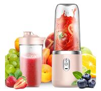 LYPPUL Blender Portable Smoothie Mixeur, 500ML Mini Blender USB pour Smoothie, Fresh Juice Blender Avec 6 Lames, gourde fresh juice multifonctionnel pour Shakes Glaces Boissons Fruits