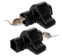 LYPPUL Lot de 2 pièges à rats qui tuent instantanément, sans cruauté pour rats et souris, installation en un clic, attrape-rats réutilisables pour l'extérieur et l'intérieur, piège à rongeurs