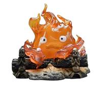 LYPPUL Veilleuse Calcifer, Lampe Calcifer, Ornements de Modèle de Bureau calcifer, Ornements Mignons Delfes de Feu Danime, lumière Ambiante de Flamme Adaptée à Halloween pour la Maison et le Camping