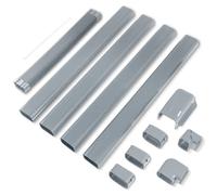 LyPrem Housse de protection en PVC pour mini ligne divisée et centrale et pompe à chaleur Gris 5 m 10,2 cm