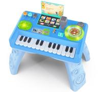 Lypsochaat Jouet Musical Bebe 3 6 9 12 18 Mois, Table de Mixage DJ avec Piano, Table Activité Bébé Platine DJ Jeux Musique Enfant 1 2 3 an, Cadeau Naissance Anniversaire Fille Garcon 1 2 3 Ans