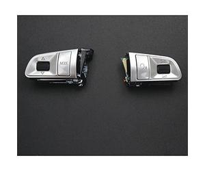 Lyqfff Boutons de Commutation de Volant de Style de Voiture Garniture décoration Cadre Couvre Autocollants, pour Audi A3 8P S3 2003-2012, Accessoires intérieurs