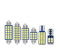 Lyqfff pour Porsche Cayenne 955 957 2003 2004 2005-2010, 17 pièces Ampoules intérieures plafonnier Ampoule Lampe Dôme Ampoules LED pour Voiture