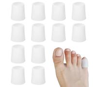 LYQNIHOB 12 pcs Manchons d'orteil en gel avec protection maximale contre les cors, ampoules, callosités, frottements et pressions, Tubes d'orteil petits en gel pour protéger les doigts et les orteils