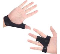 LYQNIHOB 2 pcs Attelle de Doigt à Déclenchement, Gants de Arthritique, Gants de Soutien du Pouce Respirants, Support de Poignet pour Soulager les Douleur de Articulaire du Pouce et du Poignet (Noir)