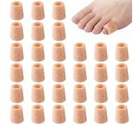 LYQNIHOB 30 Pièces de Capuchons en Gel pour Orteils Respirants, Protection Silicone pour Petits Orteils, Tube d'Orteil Petit en Gel, Manchons Doux pour Unisexe, Soulagement Douleur, Teint de peau